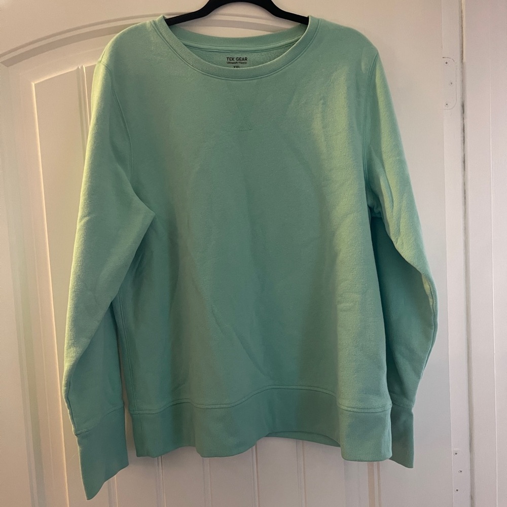Tek Gear Light Green Ultrasoft Fleece Crewneck
